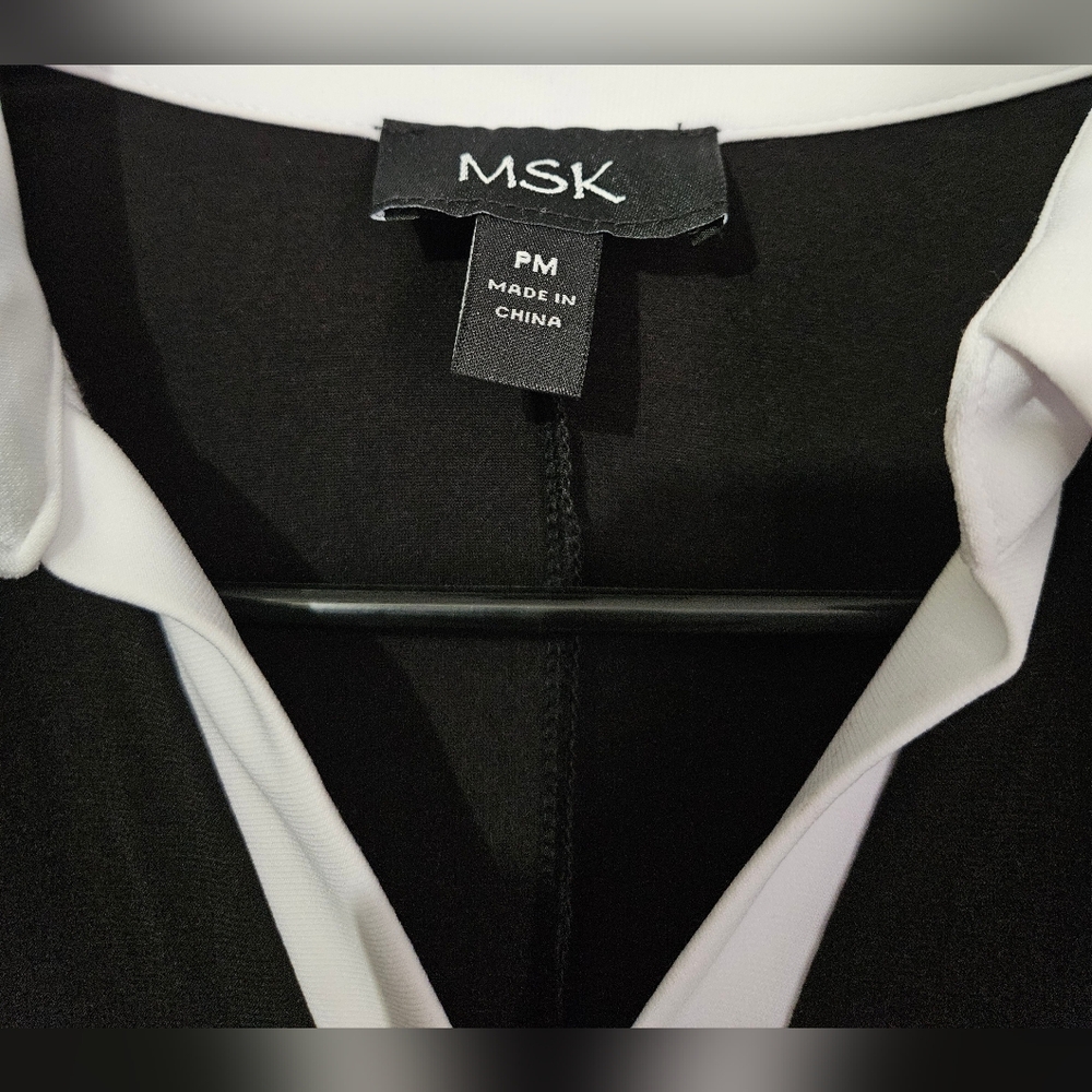 MSK Black And White Dress PM NWT - Picture 2 of 3